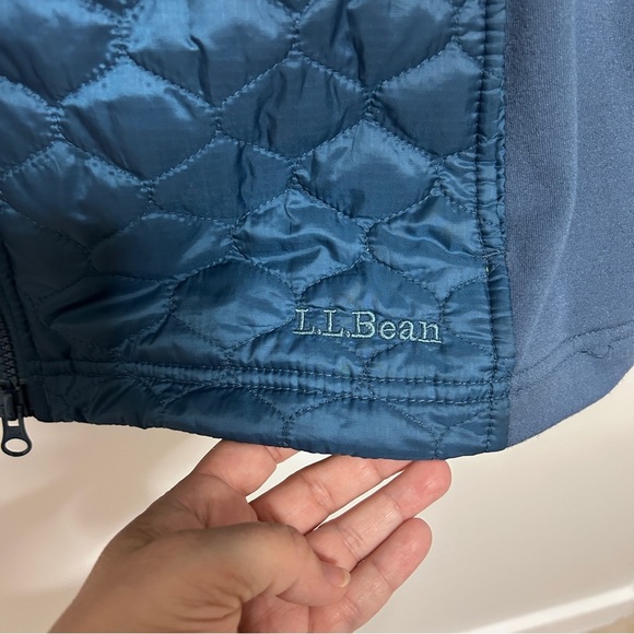 LL Bean women’s blue vest size 1X camping fall walking hiking casual *Read - Picture 3 of 12